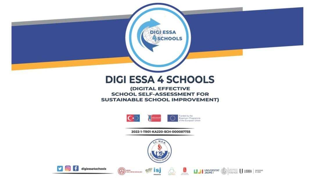 Sürdürülebilir Okul Gelişimi İçin Etkili Dijital Öz Değerlendirme-DIGI ESSA 4 SCHOOLS Projesi Ortak Raporu Hazırlandı
